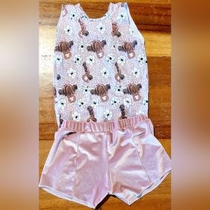 Girls tank and short set